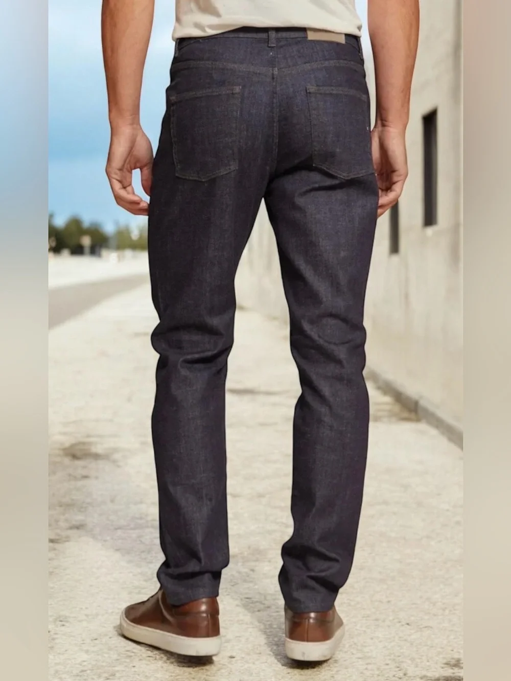 Rye 51 Candiani Italian Stretch Denim Rocco Wash Men’s 32” Straight Leg Jeans